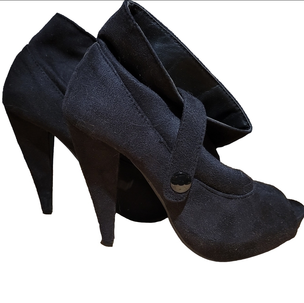 Peep toe Heels in black size 6 - Picture 6 of 9
